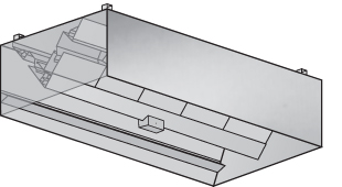 (ICBD) Island Canopy Commercial Kitchen Ventilation Hood