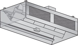 ICFS-Island Commercial Kitchen Hood with Front Air Supply