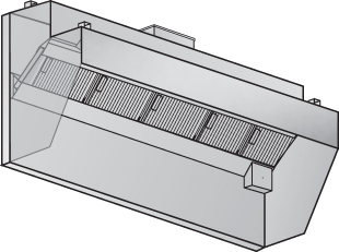 Low Proximity Shelf Design (LPSD) CKV Hood