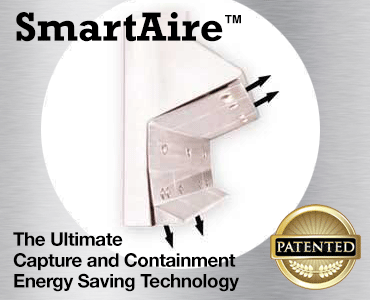 SmartAire Capture and Containment, energy saving commercial kitchen hood technology