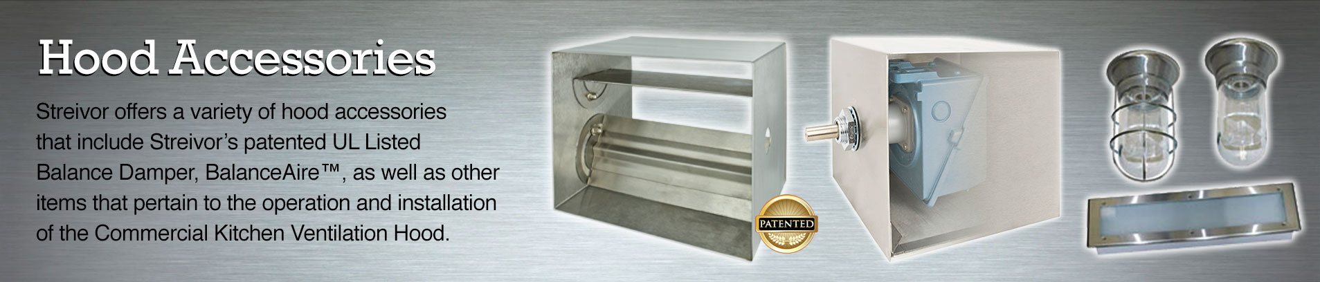 Commercial Kitchen Ventilation Hood Accessories