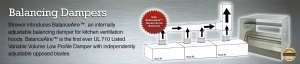 Balancing Damper for Commercial Kitchen Hoods
