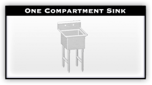 Commercial Kitchen One Compartment Sink