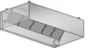 WCFL Wall Canopy Hood for Commercial Kitchens