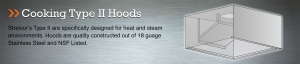 Cooking Type II hoods