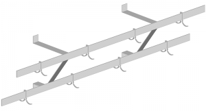 Stainless Steel Double Bar Potrack