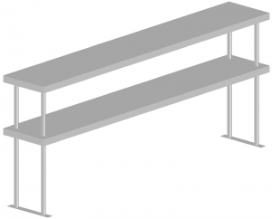 Double Tier Table Shelves