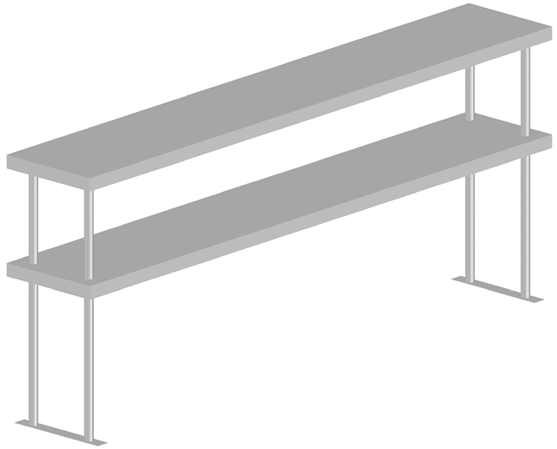 Double Tier Table Shelves