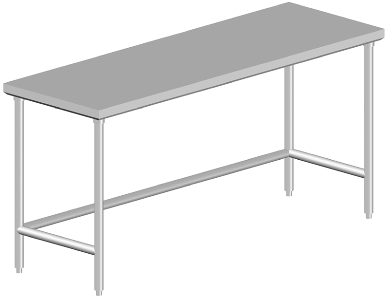 Stainless Steel Work Table with Crossbracing